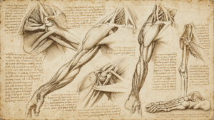 Strength training for longevity illustrated through Leonardo da Vinci’s anatomical studies of the upper extremity